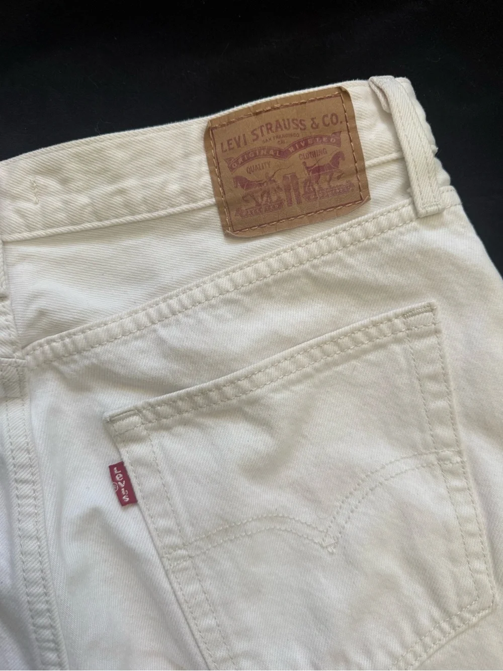 Levi's White Straight-Leg Women's Jeans